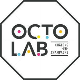 logo noir de la octolab de chalons-en-champagne